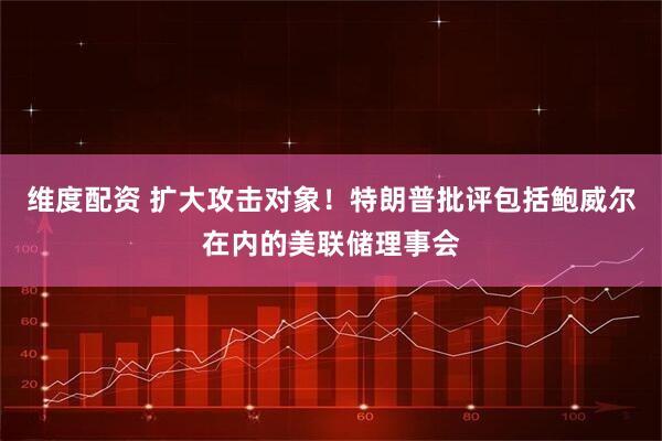 维度配资 扩大攻击对象！特朗普批评包括鲍威尔在内的美联储理事会