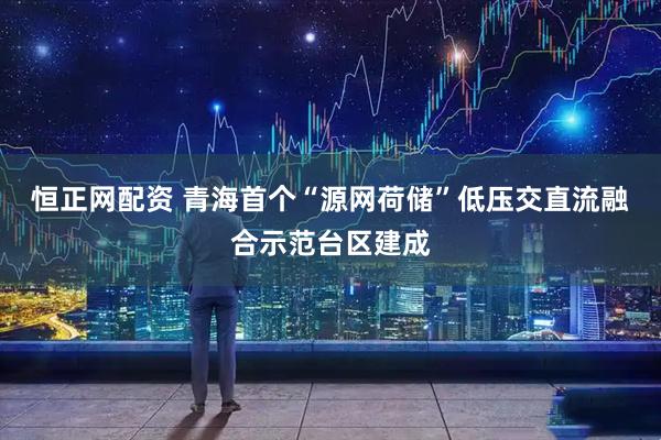 恒正网配资 青海首个“源网荷储”低压交直流融合示范台区建成